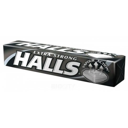 HALLS CUKOR EXTRA STRONG 34 G