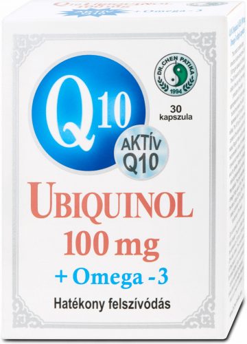 DR.CHEN Q10 UBIQUINOL 100MG+OMEGA3 KAPSZULA 30 DB