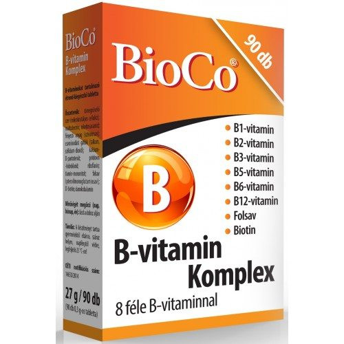 BIOCO B-VITAMIN KOMPLEX TABLETTA 90 DB