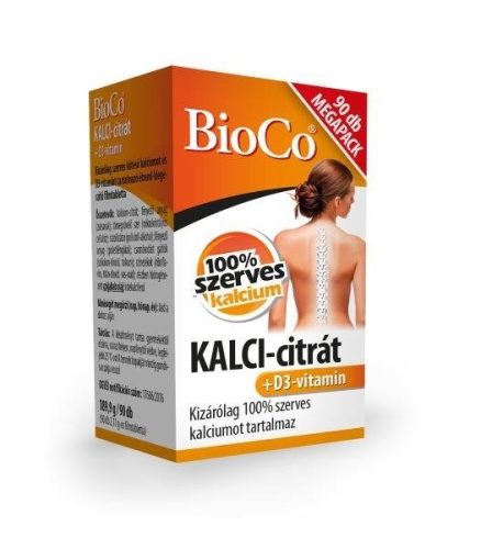 BIOCO KALCI-CITRÁT+ D3-VITAMIN 90 DB