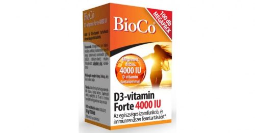 BIOCO D3-VITAMIN FORTE 4000IU TABLETTA 100 DB