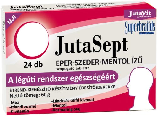 JUTAVIT JUTASEPT EPER-SZEDER-MENTOL ÍZŰ SZOPOGATÓ TABLETTA 24 DB